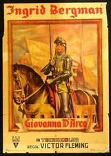 GIOVANNA D'ARCO Joan of Arc INGRID BERGMAN, VICTOR FLEMING, MANIFESTO 2F POSTER