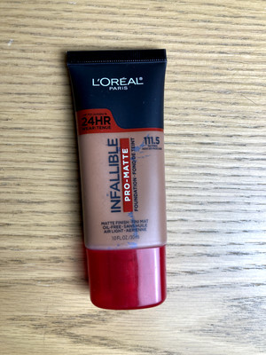 L'Oreal Infallible Pro-Matte Foundation 1 fl oz, Shade 111.5 Nutmeg