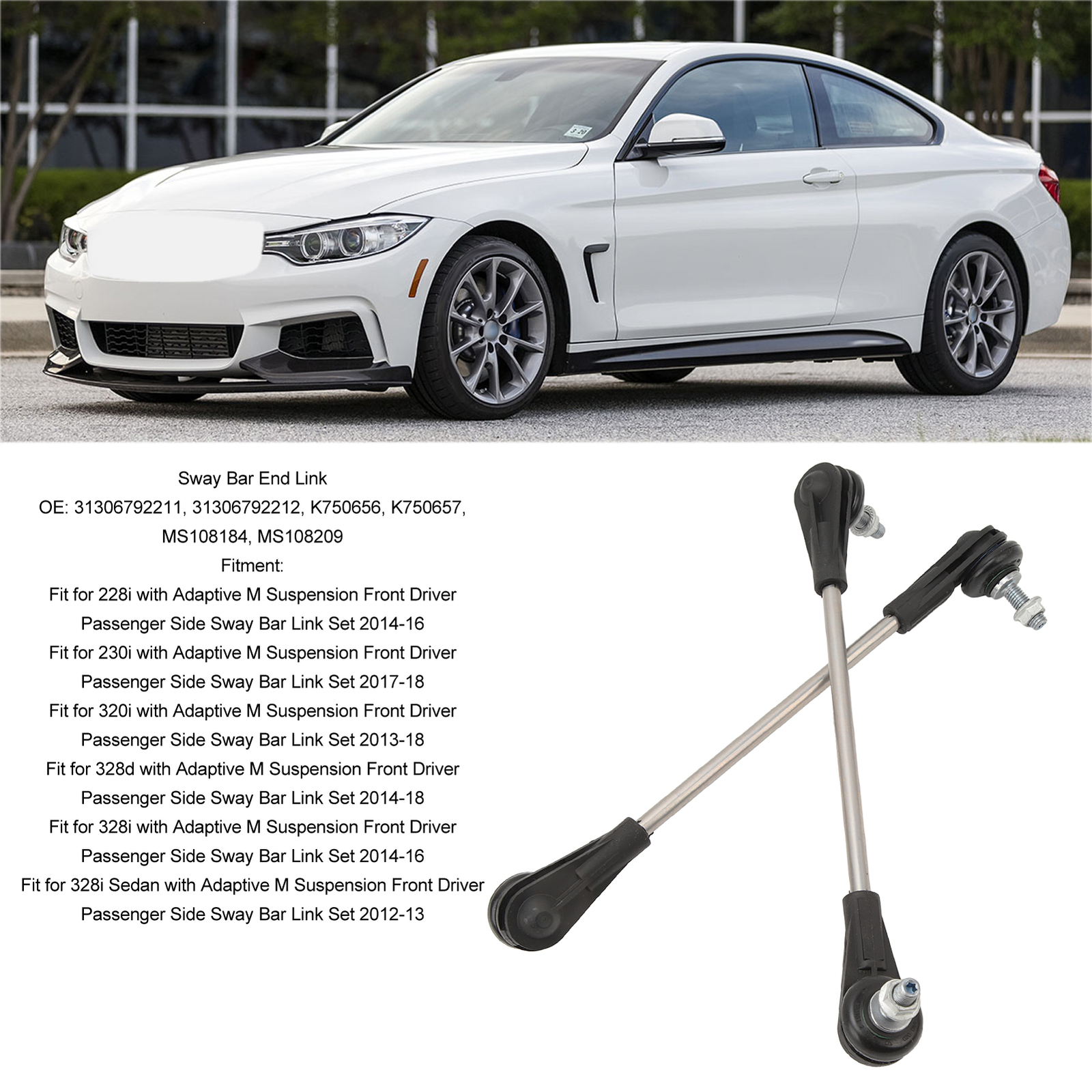 .* Front Suspension Sway Bar End Link 31306792211 Stabilizer Bar Link