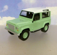 NOREV JET-CAR 1/43 DIECAST 1995 LAND ROVER DEFENDER LIGHT GREEN & WHITE #845106