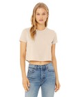 Bella + Canvas Ladies Flowy Cropped T-Shirt B8882 65% Poly 35% Viscose S-2XL Tee
