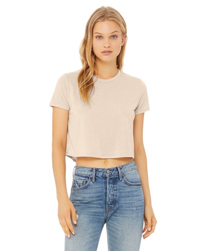 Canvas Ladies Flowy Cropped T-Shirt 