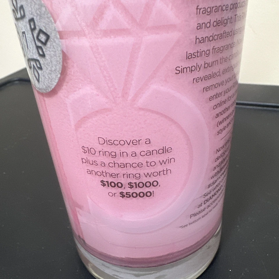 Diamond Candles CARNIVAL CANDY Ring Candle 21oz LARGE TUMBLER PILLAR CANDLE RARE Foto 2 de 4