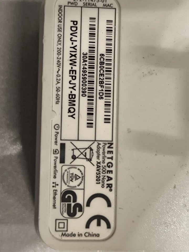 Netgear XAV5201 Powerline 500 Nano Adapter - Gebraucht, keine Schachtel - Bild 2 von 4