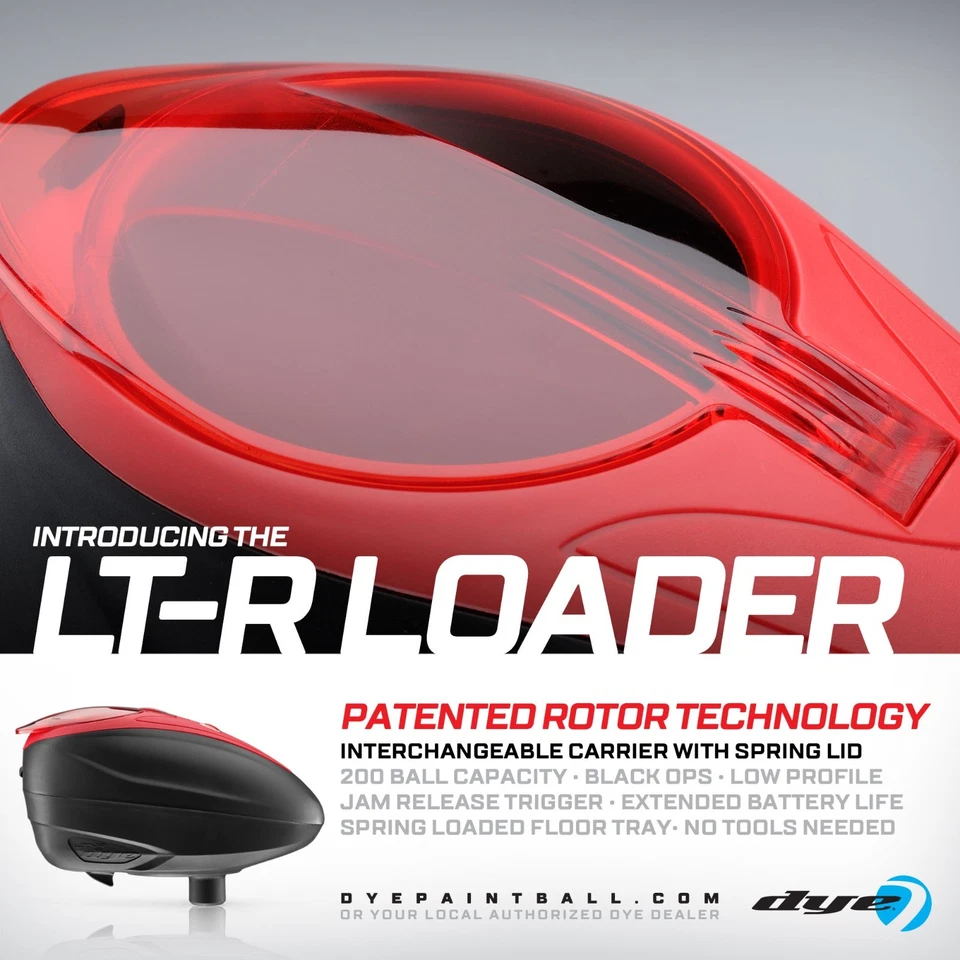 Dye Rotor Loader LT-R black Paintball PaintNoMore Hopper Cal .68 E-Hopper - Bild 2 von 4