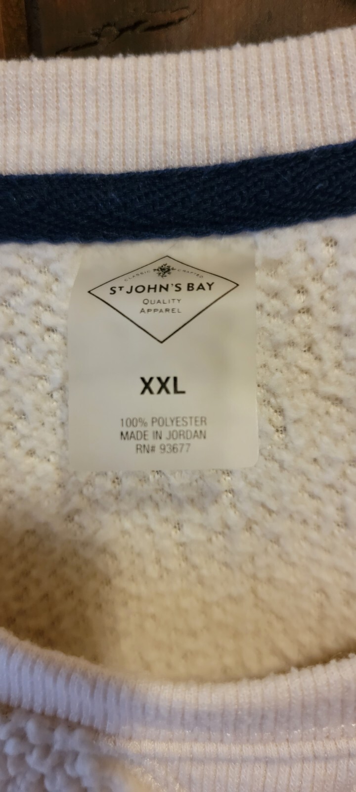 St. Johns Bay Pullover Sweater XXL White Soft She… - image 2