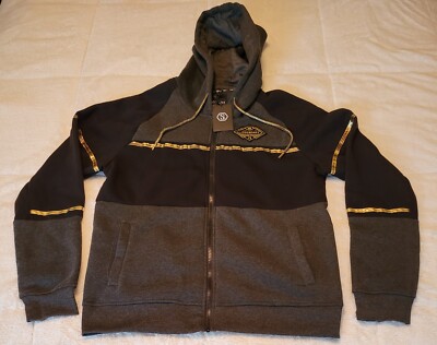 Switch Remarkable Black Gray Limited Edition Zipper Hoodie Mens Size XLarge NWT