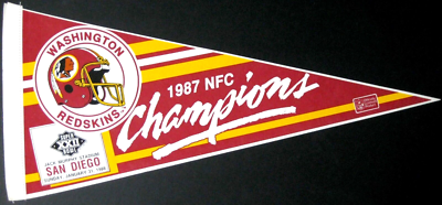 WASHINGTON REDSKINS~1987 NFC CHAMPIONS SUPER BOWL XXII~VINTAGE