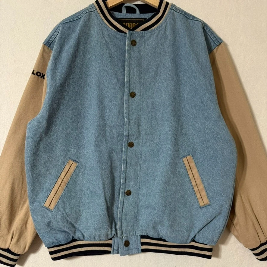 Chaqueta de Empleado Universitario Roblox Cobra Denim M Videojuego Promo De Colección Estilo Y2K Foto 4 de 4