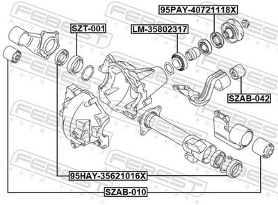 For FEBEST SZAB-010 FRONT DIFFERENTIAL MOUNT