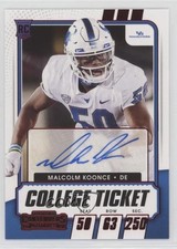 2021 Contenders Draft Picks College Game Ticket Red Malcolm Koonce Auto 0as9