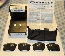 Authentic Oakley Flak Jacket XLJ Polarized Black Iridium Replacement Lenses