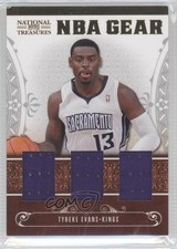 2010 Playoff National Treasures NBA Gear Materials Trios 17/99 Tyreke Evans 5x8