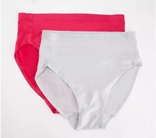 A647758 Breezies Invisible Comfort Hi-Cut Panty Large Magenta 3 - Pack LNWT