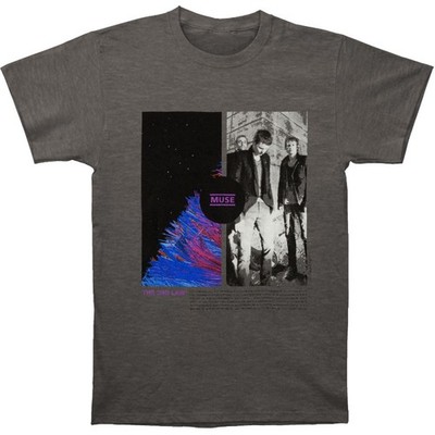 Men's Muse Split Slim Fit T-shirt Medium Grey