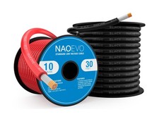 NAOEVO 10 Gauge Marine Wire, 10 AWG Tinned Copper PVC Marine Grade ... Fast Ship