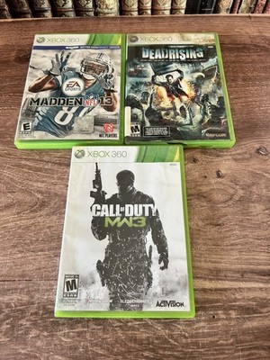 Lot Of 3 ~ Original Xbox Bundle. Madden 13 - Dead Rising- Mw3
