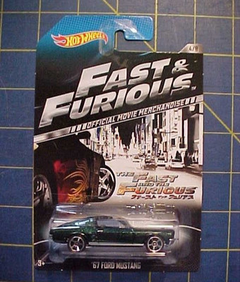 2013 HOT WHEELS '67 FORD MUSTANG! THE FAST AND THE FURIOUS SERIES