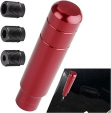 Weighted Shift Knob 5.1'' with M8 M10 M12 Threaded Adapters - Long Color: Red