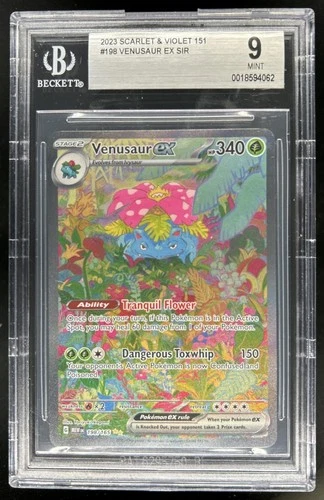 2023 Pokemon SV 151 Venusaur ex #198/165 BGS 9
