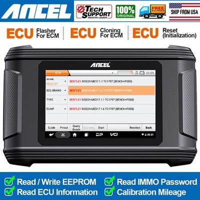 ANCEL EC500 ECM ECU Read Flash Cloning Reset Data Recovery Read IMMO Password