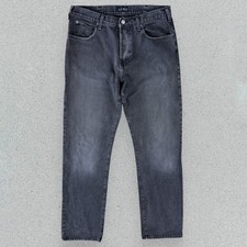 Armani Jeans Black Mens Straight Leg W32 L34