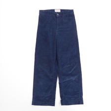 Everlane Women Pants Navy Blue Corduroy Wide Leg Size 8 Stretch Cotton