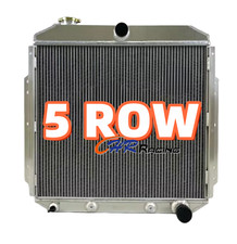 5 Row Aluminum Radiator For 1953-1956 Ford F-100 F-250 F-350 Pickup Wchevy Swap