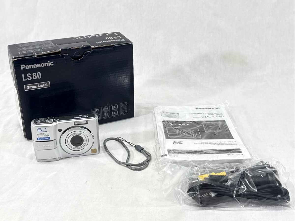 【動作確認済み】パナソニック LUMIX DMC-LS80 オールドコンデジ Panasonic LUMIX DMC-LS80 8.1MP Digital Camera - Silver for