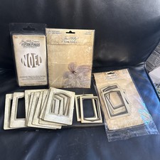 Tim Holtz Idea-ology Baseboard Frames Assorted Items Transparent Wings