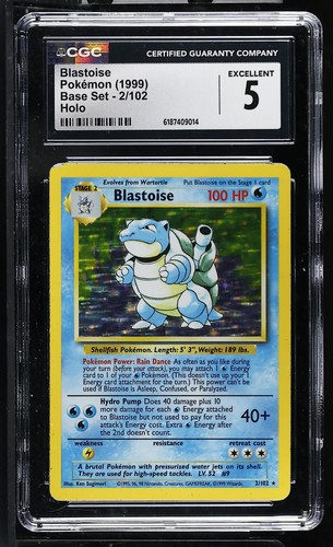 Blastoise graded CGC 5 for sale on eBay