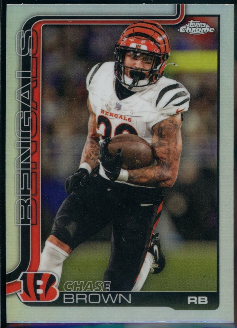 2025 Topps Chrome #62 Chase Brown Refractor