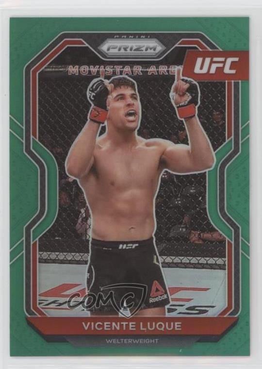 2021 Panini Prizm UFC Green Prizm Vicente Luque #53 fs9