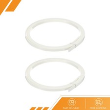 2 PACK Plastic Binding Purfling Strip 1650x7x1.5mm for Guitar White