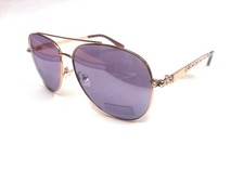 New GUESS GF0356 28T Rose-Gold/Purple Womens Sunglasses - small defect