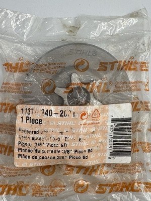 NOS Stihl OEM 1137 640 2001 Chain Sprocket 3/8'' Picco 6T