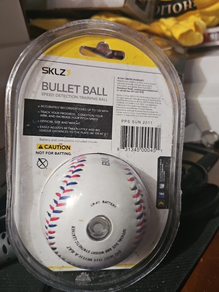 SKLZ Bullet Speed Detection Training Ball White Baseball Pitching New In Package - Image 2 of 2