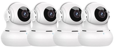 Indoor 4 Pack, 360° WiFi Cameras for Home , 2K Baby Monitor with Night Vision...