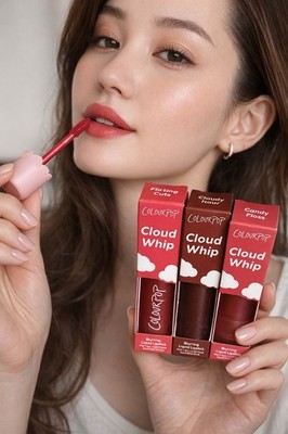 ColourPop Cloud Whip Blurring Liquid Lipstick Trio Flirting Cuts Candy Floss