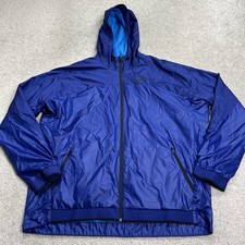 Nike Jacket Mens Size 2XL Dri-Fit Essential Windbreaker Training Blue 810157-455