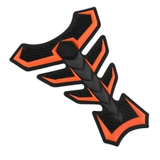 3D Rubber Universal Motorcycle Fuel Gas Tank Pad Protector Decal Sticker Red