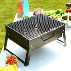 Portable Stainless‑steel Mini Charcoal Bbq Grill for Camping and Picnics