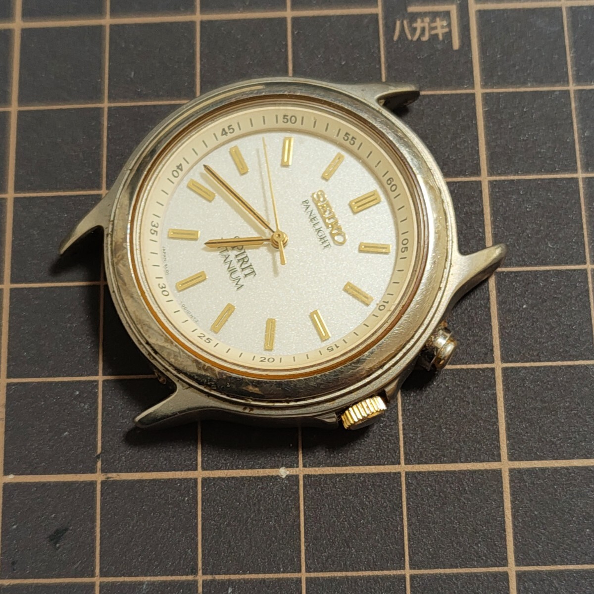 Poor Condition】 SEIKO SPIRIT PANELIGHT Titanium Men'… - Gem