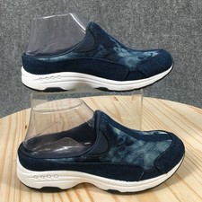 Easy Spirit Traveltime Shoes Womens 6.5 M Mule Clogs Comfort Low Top Blue NEW