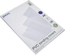 PAVO A4 180 Micron PVC Glass Cover - Clear (Pack of 25)