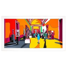 Ugo Nespolo- SIlkscreen on Paper "New York Met"
