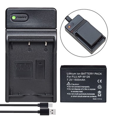NP-W126 NP-W126S Battery +Charger For Fujifil X-A10 X-T200 X-E2 X-E2S HS50EX