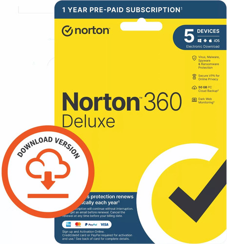 Norton 360 DELUXE Antivirus VPN 5 Devices 1 YEAR - CODE SENT VIA MESSAGE - 第 3/3 張圖片