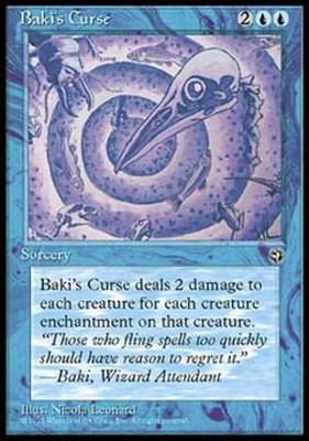 Baki's Curse - HL MTG - Light Play