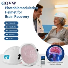 GOVW 810nm PBM Helmet Brain Stimulation Therapy for Parkinsons Autism Depression